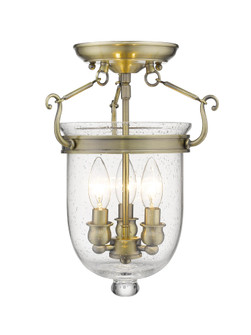 3 Light Antique Brass Ceiling Mount (108|5081-01)