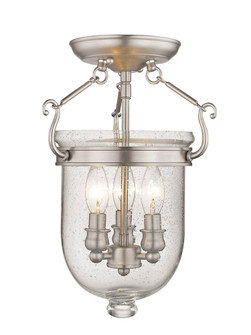 3 Light Brushed Nickel Ceiling Mount (108|5081-91)