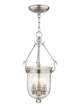 3 Light Brushed Nickel Chain Lantern (108|5083-91)