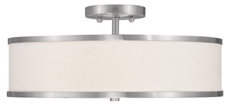 3 Light Brushed Nickel Ceiling Mount (108|6352-91)