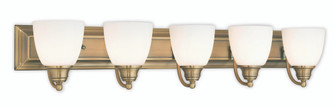 5 Light Antique Brass Bath Light (108|10505-01)