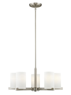 5 Light Brushed Nickel Chandelier (108|1325-91)