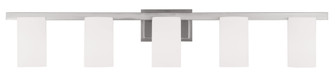 5 Light Brushed Nickel Bath Light (108|1335-91)
