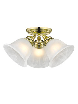 3 Light Polished Brass Ceiling Mount (108|1358-02)