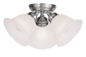 3 Light Brushed Nickel Ceiling Mount (108|1358-91)