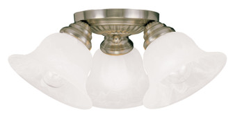3 Light Antique Brass Ceiling Mount (108|1529-01)