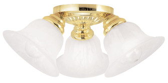 3 Light Polished Brass Ceiling Mount (108|1529-02)