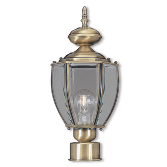 1 Light Antique Brass Post-Top Lantern (108|2009-01)