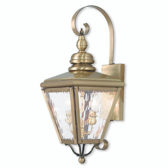 2 Light AB Outdoor Wall Lantern (108|2031-01)