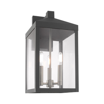 3 Lt Scandinavian Gray Outdoor Wall Lantern (108|20584-76)