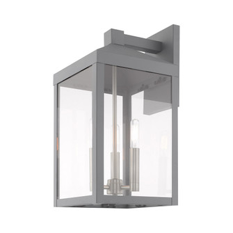 3 Lt Nordic Gray Outdoor Wall Lantern (108|20584-80)