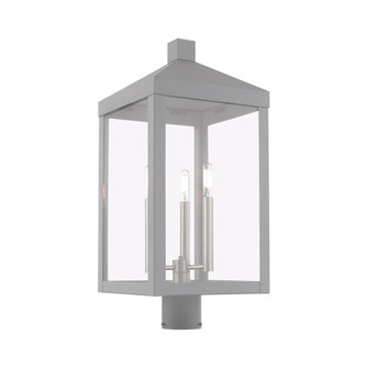 3 Lt Nordic Gray Outdoor Post Top Lantern (108|20586-80)