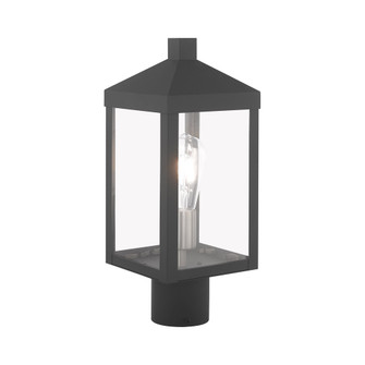 1 Lt Scandinavian Gray Outdoor Post Top Lantern (108|20590-76)