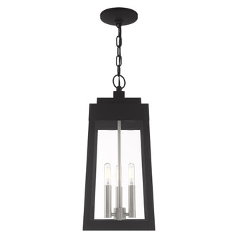 3 Lt Black Outdoor Pendant Lantern (108|20857-04)