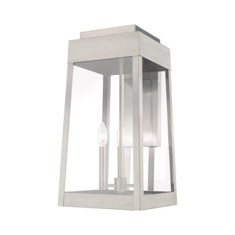 3 Lt Brushed Nickel Outdoor Wall Lantern (108|20858-91)