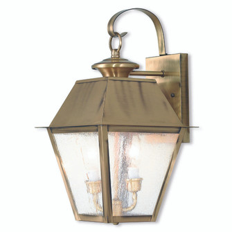 2 Light AB Outdoor Wall Lantern (108|2165-01)