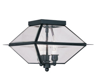 3 Light Black Outdoor Ceiling Mount (108|2185-04)