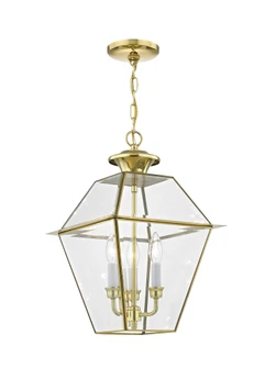 3 Light PB Outdoor Chain Lantern (108|2385-02)