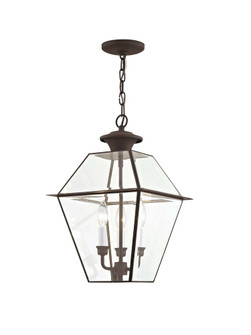 3 Light Bronze Outdoor Chain Lantern (108|2385-07)