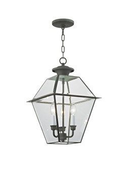 3 Light Charcoal Outdoor Chain Lantern (108|2385-61)