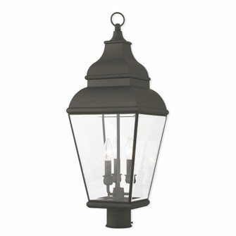 3 Light Black Post-Top Lantern (108|2594-04)