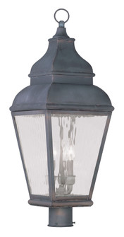 3 Light Charcoal Outdoor Post Lantern (108|2606-61)