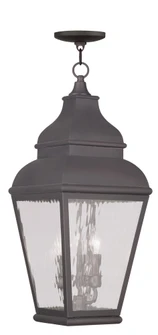 3 Light Charcoal Outdoor Chain Lantern (108|2610-07)
