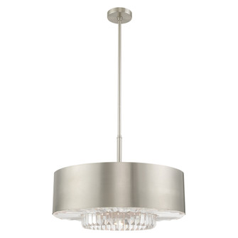 6 Lt Brushed Nickel Pendant Chandelier (108|40020-91)