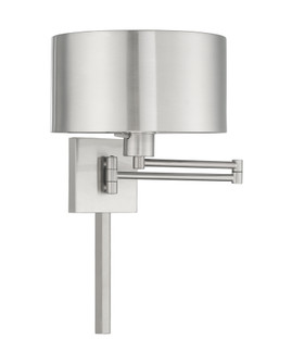 1 Lt Brushed Nickel Swing Arm Wall Lamp (108|40034-91)