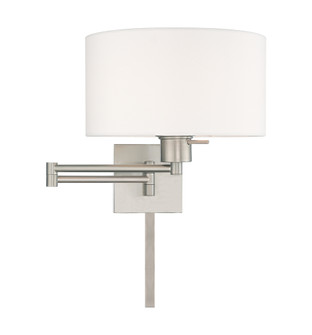 1 Lt Brushed Nickel Swing Arm Wall Lamp (108|40036-91)