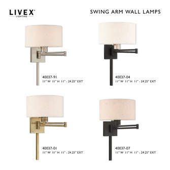 1 Lt Bronze Swing Arm Wall Lamp (108|40037-07)
