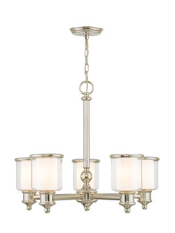 5 Light Polished Nickel Chandelier (108|40205-35)