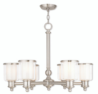 6 Light Brushed Nickel Chandelier (108|40206-91)