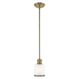 1 Lt Antique Brass Mini Pendant (108|40210-01)