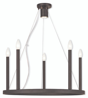 5 Light + 1 Light Bronze Chandelier (108|40245-07)