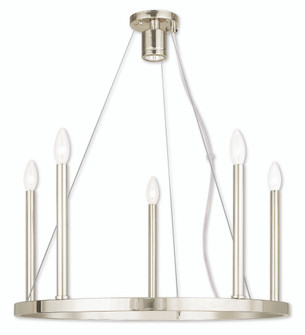 5 Light Polished Nickel Chandelier (108|40245-35)