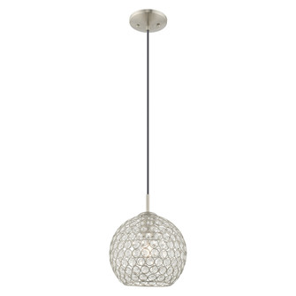 1 Lt Brushed Nickel Mini Pendant (108|40440-91)