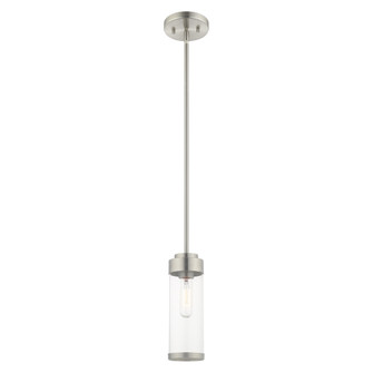 1 Lt Brushed Nickel Mini Pendant (108|40470-91)