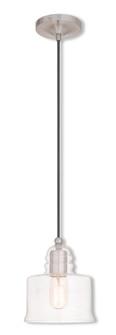 1 Light Brushed Nickel Mini Pendant (108|40606-91)