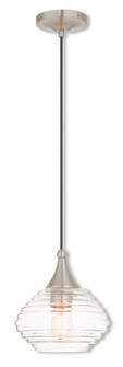 1 Light Brushed Nickel Mini Pendant (108|40610-91)