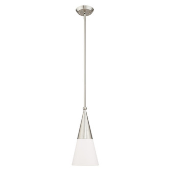 1 Lt Brushed Nickel Mini Pendant (108|40686-91)