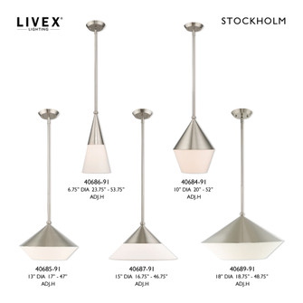 1 Lt Brushed Nickel Mini Pendant (108|40687-91)