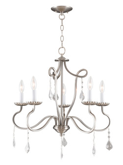 5 Light Brushed Nickel Chandelier (108|40775-91)