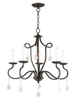 5 Light English Bronze Chandelier (108|40775-92)