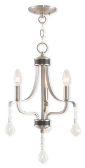 3 Light Brushed Nickel Mini Chandelier (108|40783-91)