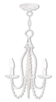 3 Light Antique White Mini Chandelier (108|40793-60)