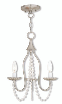 3 Light Brushed Nickel Mini Chandelier (108|40793-91)
