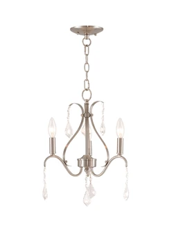 3 Light Brushed Nickel Mini Chandelier (108|40843-91)