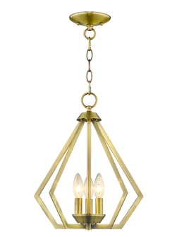 3 Light AB Mini Chandelier/Ceiling Mount (108|40923-01)