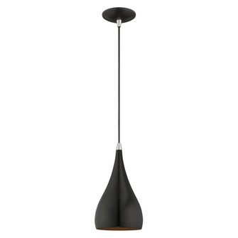 1 Lt Shiny Black Mini Pendant (108|41171-68)